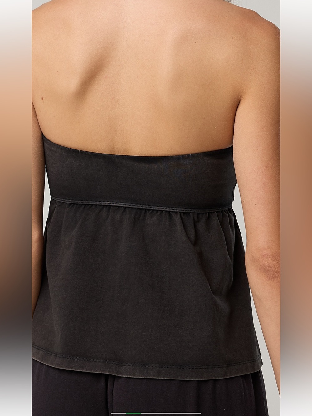 Aerie OG Crop Top Bandeau Peplum - Picture 2 of 5